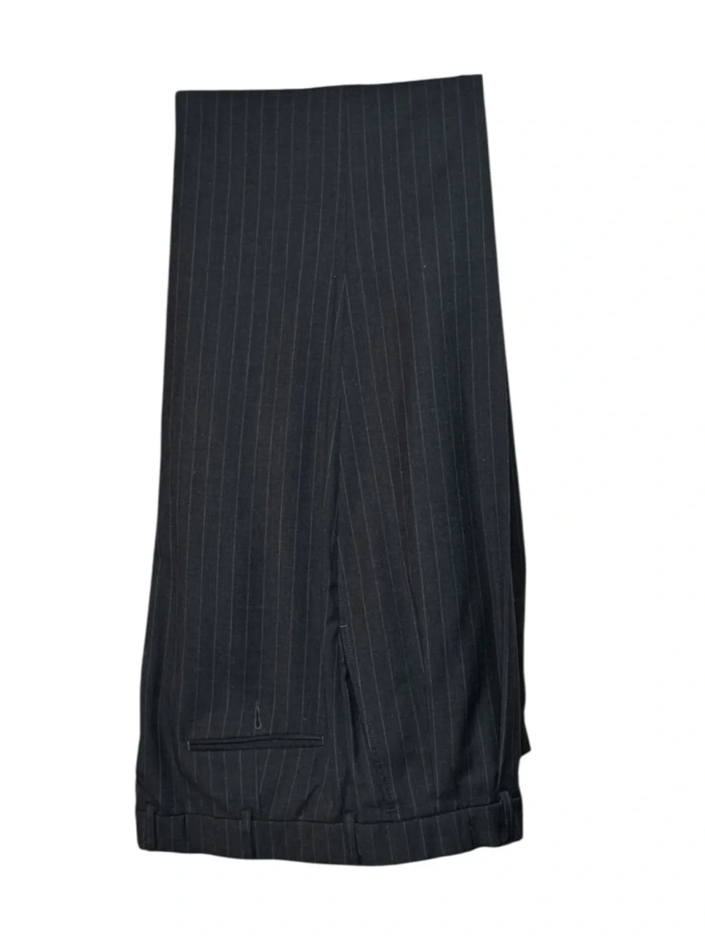 Men's Black Pinstripe 2 Piece Suit